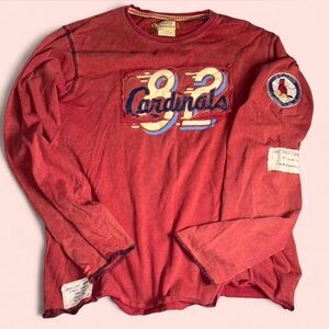 Cardinals Vintage Red Long Sleeve Tee
